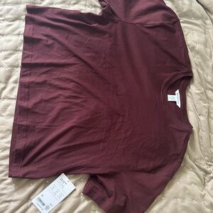 Athleta Deep Burgundy Tee